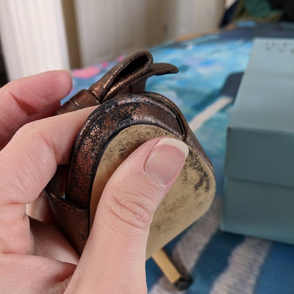 Jeffrey Tyler Bronze Open Toe Heels - Picture 6 of 6